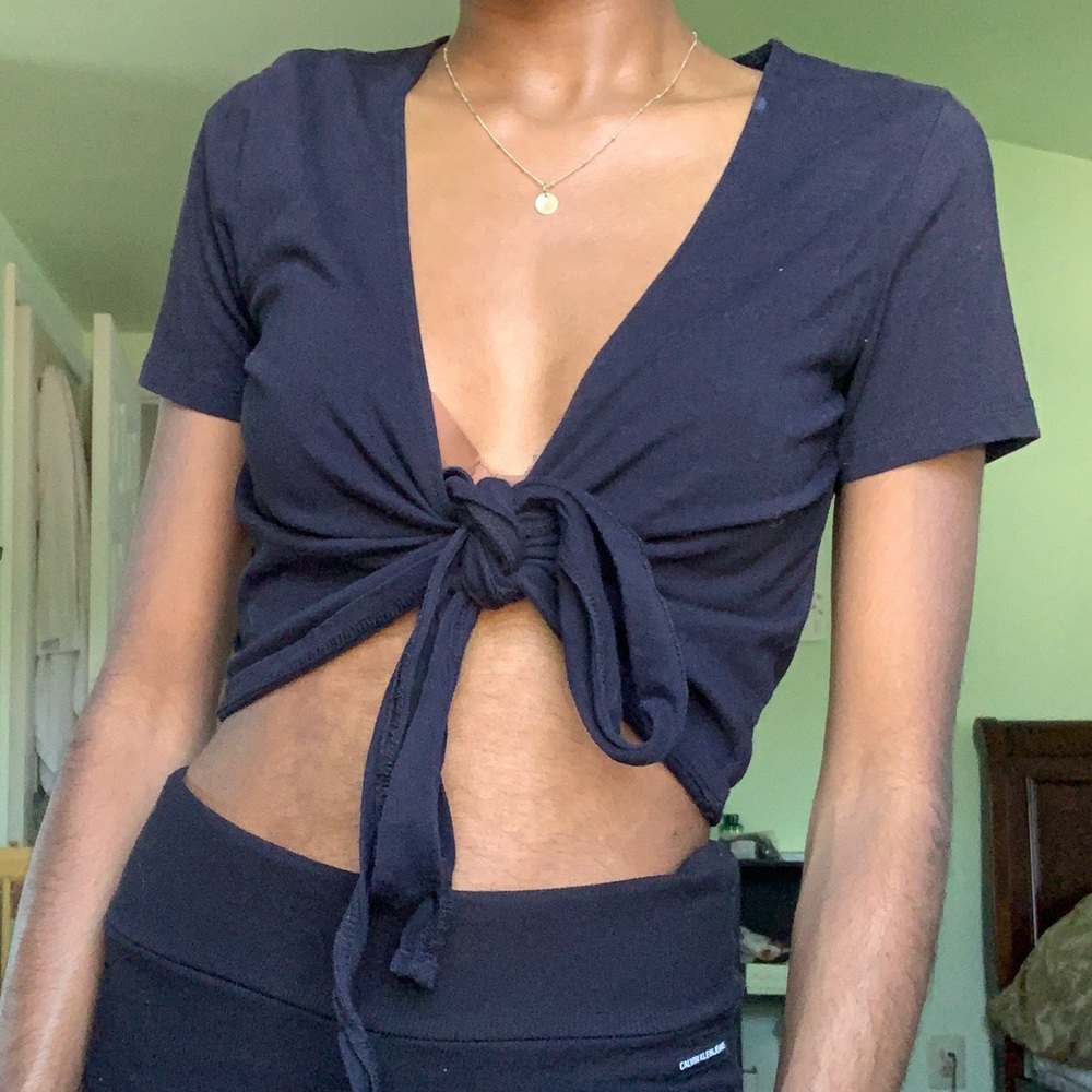 Brandy Melville Tie Front Top